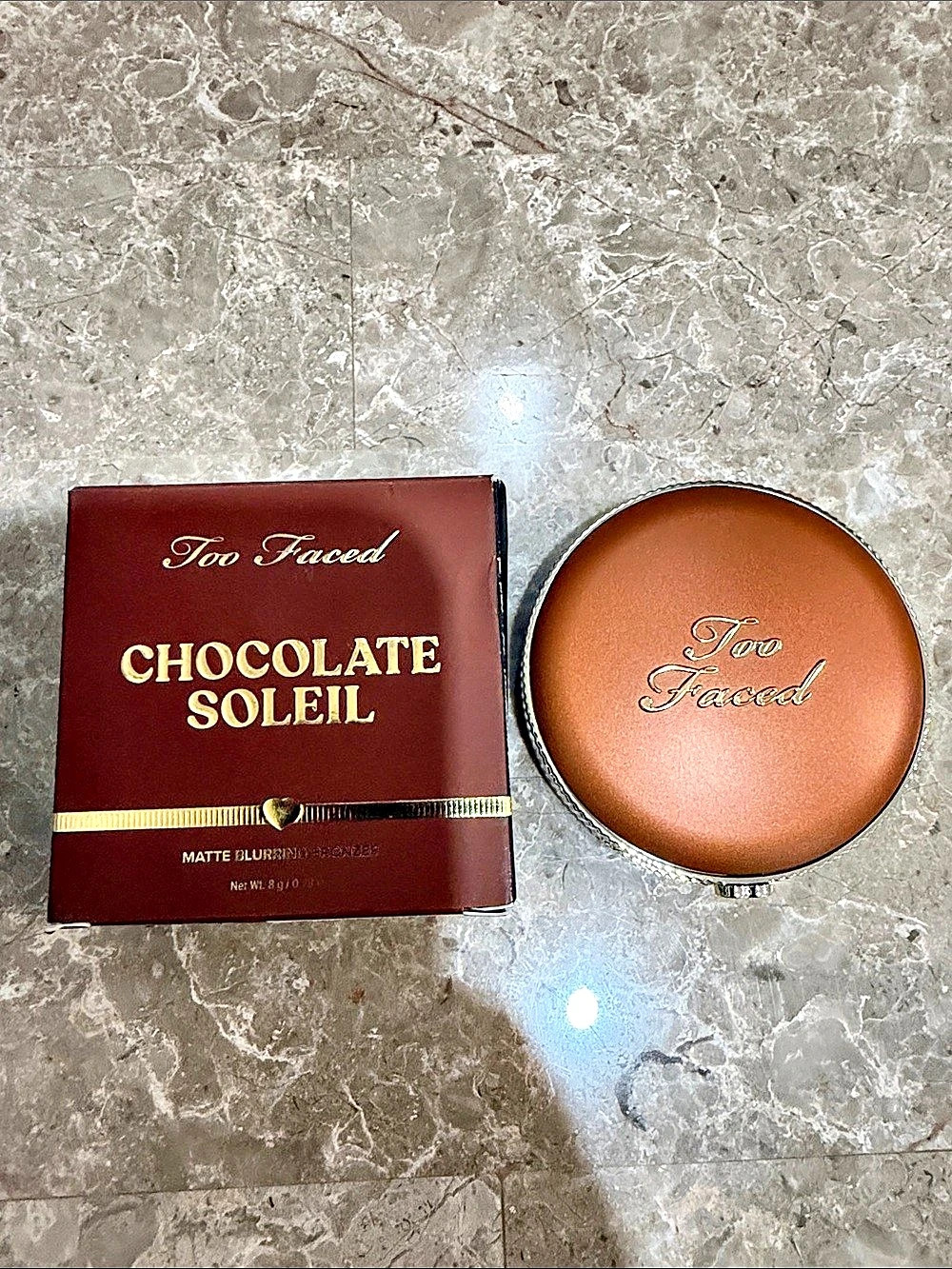 Too Faced Chocolate Soleil Matte Bronzer in Chocolate Brown USED ONCE